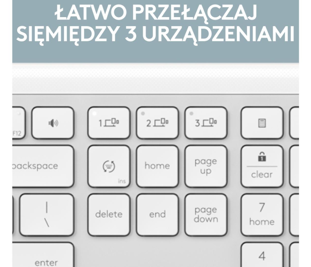 LOGITECH MK950 biały 920-012491 - 1233178 - zdjęcie 12